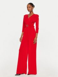 Rinascimento Kombinezon CFC0120992003 Czerwony Regular Fit. Czerwone sukienki damskie Rinascimento, m, bez wzorów, z syntetyku, bez kołnierzyka, bez ramiączek. Za 309.99 zł.