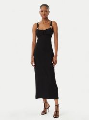 LOLA CASADEMUNT Sukienka koktajlowa MS2616048 Czarny Slim Fit. Czarne sukienki damskie LOLA CASADEMUNT, m, bez wzorów, z syntetyku, wizytowe, bez kołnierzyka, bez ramiączek. Za 839.99 zł.