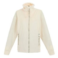 Damska polarowa bluza z pełnym zamkiem wykonana z weluru Regatta Jessalyn. Białe bluzy damskie Regatta, bez wzorów, z polaru, bez ramiączek, bez kaptura. Za 229.50 zł.