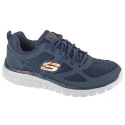 Buty sportowe Sneakersy męskie, Burns-Agoura. Niebieskie buty sportowe męskie Skechers, bez wzorów, bez zapięcia, trekkingowe. Za 229.99 zł.