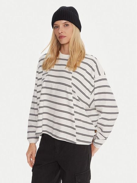 G-Star Raw Bluzka D27183-E134 Écru Oversize. Bluzki damskie G-Star Raw, s, bez wzorów, z bawełny, retro, bez kołnierzyka, bez ramiączek. Za 139.99 zł.