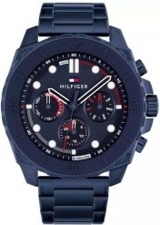 Zegarek Tommy Hilfiger Zegarek Męski Tommy Hilfiger Morgan 1710691 (Monochromatyczny Granat). Zegarki męskie Tommy Hilfiger, bez wzorów. Za 379.99 zł.