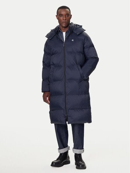 Calvin Klein Jeans Kurtka zimowa LV04RD518G Granatowy Regular Fit. Niebieskie kurtki męskie Calvin Klein Jeans, na zimę, l, bez wzorów, z jeansu, bez kaptura. Za 979.99 zł.