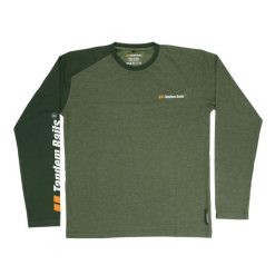 Bluzka wędkarska z długim rękawem. Zielone bluzy męskie TANDEM BAITS, na lato, bez wzorów, z bawełny, sportowe, bez ramiączek, bez kaptura. Za 76.89 zł.