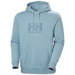 Bluza z kapturem Helly Hansen Logo. Niebieskie bluzy męskie Helly Hansen, m, bez wzorów, bez ramiączek, z kapturem. Za 383.00 zł.