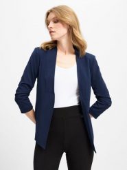 Vila Marynarka - VIHer Kobiety niebieski, S. Niebieskie marynarki i żakiety damskie Vila, bez wzorów, biznesowe, bez kołnierzyka, bez ramiączek. Za 249.95 zł.