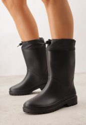Czarne Kalosze ze Ściągaczami przy Cholewce Bastotus. Czarne kalosze damskie Renee, bez wzorów, bez zapięcia. Za 79.99 zł.
