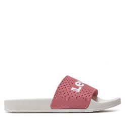 Klapki Levi's®. Czerwone klapki damskie bez wzorów, bez obcasa, bez zapięcia. Za 139.99 zł.