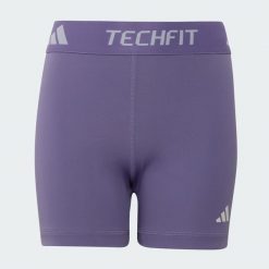 Krótkie Legginsy Techfit. Białe szorty damskie Adidas, bez wzorów, sportowe. Za 99.95 zł.