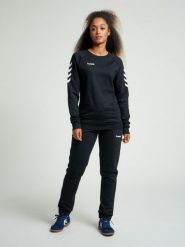 Bluza do piłki ręcznej damska Hummel Go Cotton Sweatshirt Woman. Szare bluzy damskie Hummel, m, bez wzorów, z bawełny, klasyczne, bez ramiączek, bez kaptura. Za 74.00 zł.