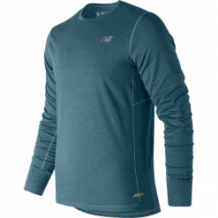 New Balance MT91230BLF. Brązowe koszulki sportowe męskie New Balance, m, bez wzorów, z materiału, bez ramiączek. W wyprzedaży za 99.99 zł.
