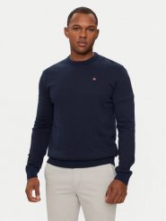 Napapijri Sweter Droz NP0A4I2G Granatowy Regular Fit. Niebieskie swetry męskie Napapijri, m, bez wzorów, z bawełny, bez kołnierzyka, bez ramiączek. Za 395.53 zł.