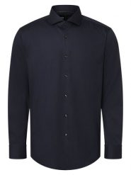 BOSS Koszula łatwa w prasowaniu Mężczyźni Slim Fit niebieski, 41. Niebieskie koszule męskie Boss, m, bez wzorów, klasyczne, bez kołnierzyka, bez ramiączek. Za 549.95 zł.