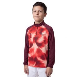 Ęca bluza piłkarska ze stójką Siroko RSG Prematch Halfzip Player K. Czerwone bluzy damskie SIROKO, bez wzorów, z materiału, bez ramiączek, bez kaptura. Za 258.00 zł.
