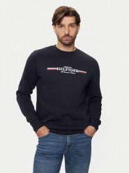 Tommy Hilfiger Bluza MW0MW35530 Granatowy Regular Fit. Niebieskie bluzy męskie Tommy Hilfiger, m, bez wzorów, z bawełny, bez ramiączek, bez kaptura. Za 309.99 zł.