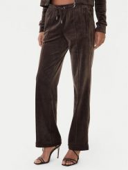 Juicy Couture Spodnie dresowe Tina JCWBJ225307 Brązowy Regular Fit. Brązowe spodnie dresowe damskie Juicy Couture, bez wzorów, z dresówki. Za 399.99 zł.
