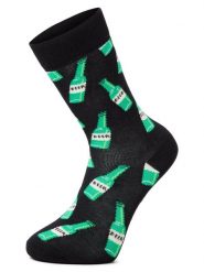 Happy Socks Skarpety Mężczyźni czarny|zielony, 36-40. Czarne skarpety męskie Happy Socks, bez wzorów, z dzianiny. Za 49.95 zł.