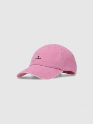4F Czapka z daszkiem strapback damska - różowa Uniwersalny. Czerwone czapki damskie 4F, na lato, bez wzorów, z bawełny, sportowe. W wyprzedaży za 49.99 zł.
