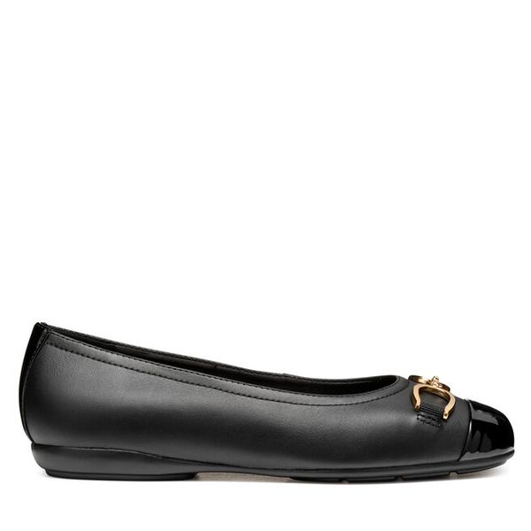 Baleriny Geox. Czarne balerinki damskie Geox, bez wzorów, bez obcasa, bez zapięcia. Za 269.99 zł.