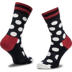 Skarpety Wysokie Unisex HAPPY SOCKS - ATBDO27-6003 Granatowy. Niebieskie skarpetki damskie Happy Socks, bez wzorów, z bawełny. Za 47.90 zł.