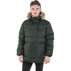Kurtka zimowa "Baldwin" w kolorze khaki. Brązowe kurtki męskie Trespass Men, na zimę, m, bez wzorów, bez kaptura. W wyprzedaży za 241.95 zł.