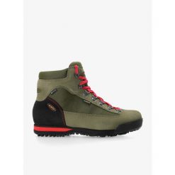 Buty trekkingowe męskie AKU Slope GTX. Zielone buty zimowe męskie Aku, bez wzorów, bez obcasa, bez zapięcia. Za 734.99 zł.