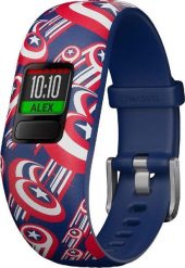 Smartband Garmin Vivofit Junior 2 Marvel Kapitan Ameryka Granatowy. Niebieskie smartbandy Garmin. Za 328.04 zł.