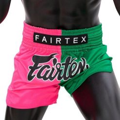 Spodenki Muay Thai Fairtex BS1911 Różowe/Zielone L. Czerwone szorty damskie FAIRTEX, bez wzorów, sportowe. Za 279.00 zł.