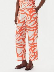 LOLA CASADEMUNT Spodnie materiałowe LS2614040 Pomarańczowy Regular Fit. Brązowe spodnie materiałowe damskie LOLA CASADEMUNT, bez wzorów, z materiału. Za 390.99 zł.