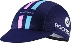 Czapka rowerowa pod kask, czapka VTT na lato. Czarne czapki damskie ROCKBROS, na lato, bez wzorów, z materiału, sportowe. Za 63.60 zł.