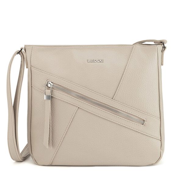 Torebka Lasocki. Brązowe listonoszki damskie Lasocki, bez wzorów, bez dodatków. Za 110.99 zł.