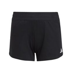 AEROREADY 3-Stripes Knit Shorts. Białe szorty damskie Adidas, bez wzorów, z materiału, eleganckie. Za 139.00 zł.