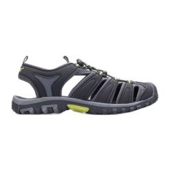 Sandały HI-TEC Eritio AVSSS21-HT-02 BLACK/LIME czarne. Czarne sandały męskie bez wzorów, sportowe, bez zapięcia. Za 241.49 zł.