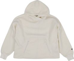 Champion Bluza damska Hooded biała 117549 WW003 L. Białe bluzy damskie Champion, l, bez wzorów, bez ramiączek, bez kaptura. Za 256.14 zł.