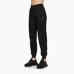 Spodnie treningowe damskie Cardio Bunny Hail. Czarne spodnie dresowe damskie Cardio Bunny, bez wzorów, sportowe, na fitness i siłownię. Za 69.99 zł.