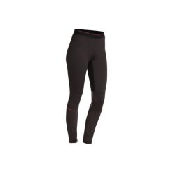 Legginsy narciarskie FRESHWARM damskie. Czarne legginsy damskie WED'ZE, bez wzorów, z elastanu. Za 49.99 zł.