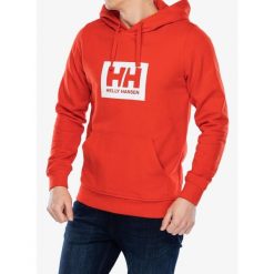 Bluza z kapturem męska Helly Hansen HH Box Hoodie. Czerwone bluzy męskie Helly Hansen, m, bez wzorów, z kapturem. Za 298.99 zł.