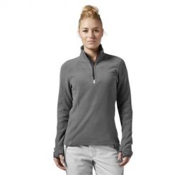 Bluza sportowa damska Reebok AB5089. Szare bluzy damskie Reebok, m, bez wzorów, z materiału, eleganckie, bez ramiączek, bez kaptura. Za 184.00 zł.