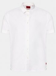 Hugo Koszula Ebor 50475668 Biały Relaxed Fit. Białe koszule męskie Hugo, m, bez wzorów, z bawełny, bez kołnierzyka, bez ramiączek. Za 169.99 zł.