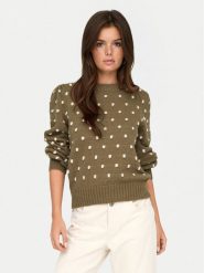 JDY Sweter 15304813 Brązowy Regular Fit. Brązowe swetry nierozpinane damskie JDY, xl, bez wzorów, z syntetyku, bez kołnierzyka, bez ramiączek. Za 79.99 zł.