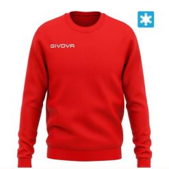 Bluza Givova Felpa Czerwono-Czerwona 2xl. Czarne bluzy damskie Givova, na lato, m, bez wzorów, sportowe, bez ramiączek, bez kaptura. Za 91.49 zł.