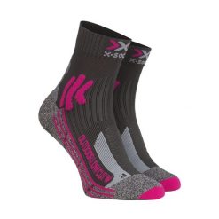 Skarpety trekkingowe damskie X-Socks Trek Outdoor Low Cut 4.0. Czerwone skarpetki damskie X-Socks, bez wzorów. Za 85.99 zł.