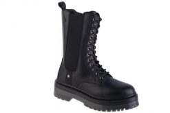 Trapery damskie, Lumberjack Elyse. Czarne trapery damskie Lumberjack, z materiału, bez zapięcia. Za 169.99 zł.