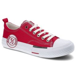 Czerwone Trampki Cross Jeans Damskie Modne Półbuty. Czerwone trampki i tenisówki damskie Cross Jeans, bez wzorów, z jeansu, bez zapięcia. Za 79.00 zł.