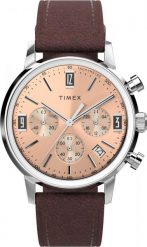 Zegarek Timex Zegarek męski Timex TW2W51400 brązowy. Brązowe zegarki męskie Timex, bez wzorów. Za 979.00 zł.
