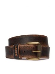 Levi's® Pasek Męski 235473-4 Brązowy. Brązowe paski męskie z nubiku. Za 199.99 zł.