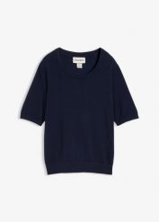 Cienki sweter. Czerwone swetry nierozpinane damskie bonprix, bez wzorów, bez kołnierzyka, bez ramiączek. Za 72.99 zł.
