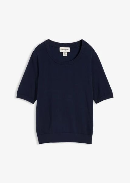 Cienki sweter. Czerwone swetry nierozpinane damskie bonprix, bez wzorów, bez kołnierzyka, bez ramiączek. Za 72.99 zł.