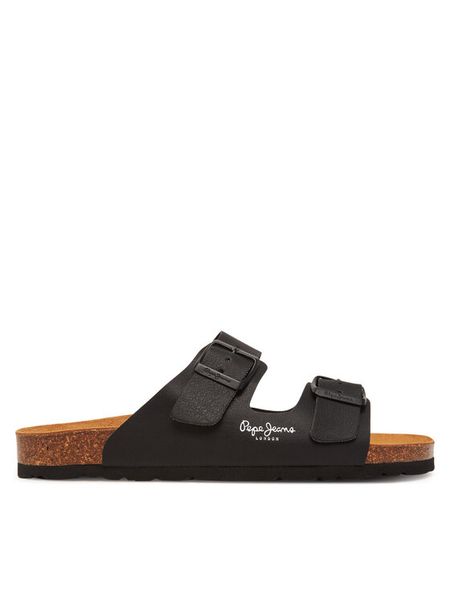 Pepe Jeans Klapki PLS90638 Czarny. Czarne klapki damskie Pepe Jeans, bez wzorów, z jeansu, bez obcasa, bez zapięcia. Za 179.99 zł.