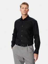 BOSS Koszula H-Hank-K-C1-261 50560628 Czarny Slim Fit. Czarne koszule męskie Boss, m, bez wzorów, z bawełny, biznesowe, bez kołnierzyka, bez ramiączek. Za 449.99 zł.